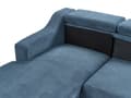 Miniatyrbild 9 av 11: Vänstervänd Hörnsoffa med Schäslong Blå Klädsel Justerbara Nackstöd Modern Design