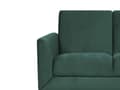 Miniatyrbillede 6 af 8: Sofa Grøn Velour Stof og Sølv Krom Metalben 2 Personers Lille Dekorativ Blød Polstret Dyb Siddemøbel Klassisk Retro Moderne Stil Stue Tilbehør
