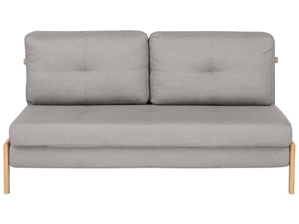 3 Personers Lysegrå Sovesofa med Sovefunktion Skandinavisk Design