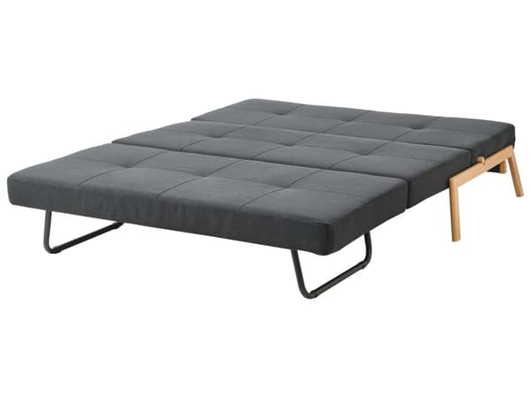 3 Personers Sort Sovesofa med Sovefunktion Skandinavisk Design