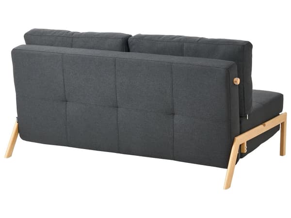 3 Personers Sort Sovesofa med Sovefunktion Skandinavisk Design