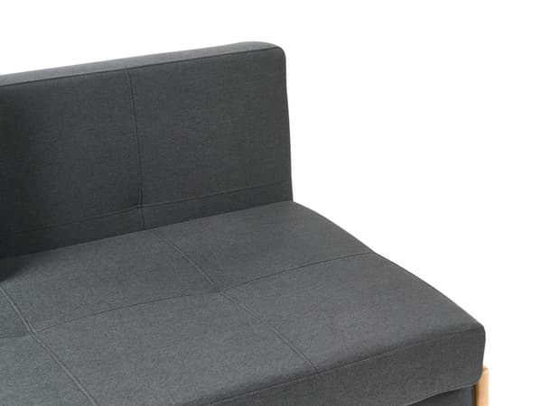 3 Personers Sort Sovesofa med Sovefunktion Skandinavisk Design