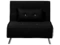 Miniatyrbillede 1 af 11: Lænestol Sort Grå Polyester 100 x 87 x 89 cm Enkelt Knap Tuftet Lænestolsseng Fold Ud Sovestol Multifunktionel Sovesofa Gæsteseng Foldemadras