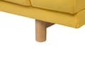 Miniatyrbild 10 av 11: Soffa Gul 3-sits Modern Retro Stil Vardagsrum Breda Armstöd