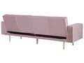 Miniatyrbild 5 av 9: Bäddsoffa Rosa Sammet 3-sits Modern