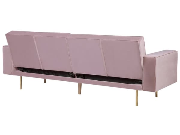Bäddsoffa Rosa Sammet 3-sits Modern