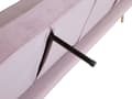 Miniatyrbild 7 av 9: Bäddsoffa Rosa Sammet 3-sits Modern