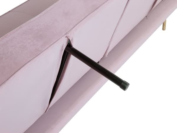Bäddsoffa Rosa Sammet 3-sits Modern