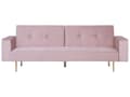 Miniatyrbild 1 av 9: Bäddsoffa Rosa Sammet 3-sits Modern