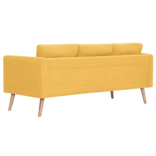 vidaXL 3-personers sofa i stof gul
