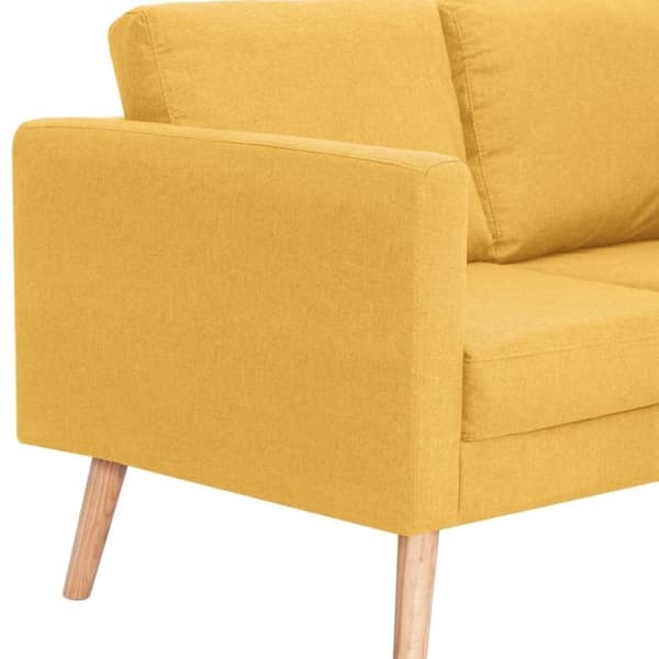 vidaXL 3-personers sofa i stof gul