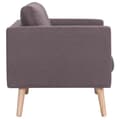 Miniatyrbillede 4 af 8: vidaXL 3-personers sofa i stof gråbrun
