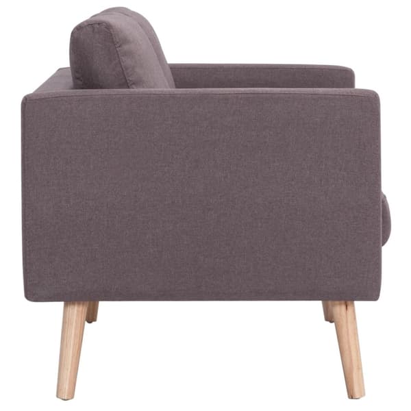 vidaXL 3-personers sofa i stof gråbrun