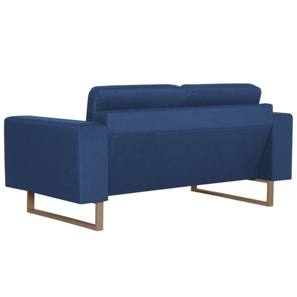 vidaXL 2-personers sofa i stof blå