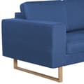 Miniatyrbillede 5 af 8: vidaXL 2-personers sofa i stof blå