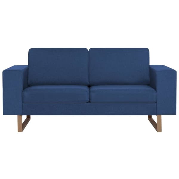 vidaXL 2-personers sofa i stof blå