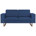 Miniatyrbillede 2 af 8: vidaXL 2-personers sofa i stof blå