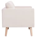 Miniatyrbillede 4 af 8: vidaXL 2-personers sofa i stof cremefarvet