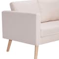 Miniatyrbillede 5 af 8: vidaXL 2-personers sofa i stof cremefarvet