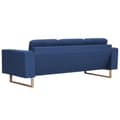 Miniatyrbillede 4 af 8: vidaXL 3-personers sofa i stof blå