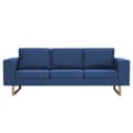 Miniatyrbillede 1 af 8: vidaXL 3-personers sofa i stof blå