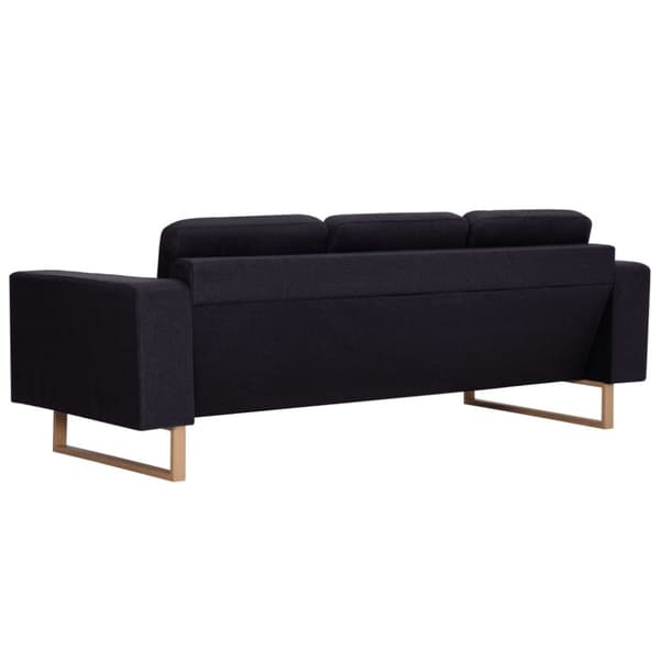 vidaXL 3-personers sofa i stof sort