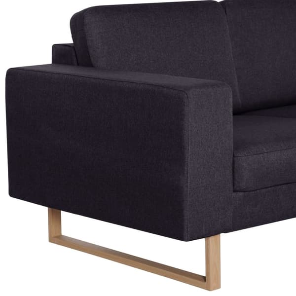 vidaXL 3-personers sofa i stof sort