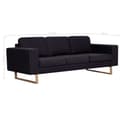 Miniatyrbillede 7 af 8: vidaXL 3-personers sofa i stof sort