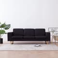 Miniatyrbillede 8 af 8: vidaXL 3-personers sofa i stof sort