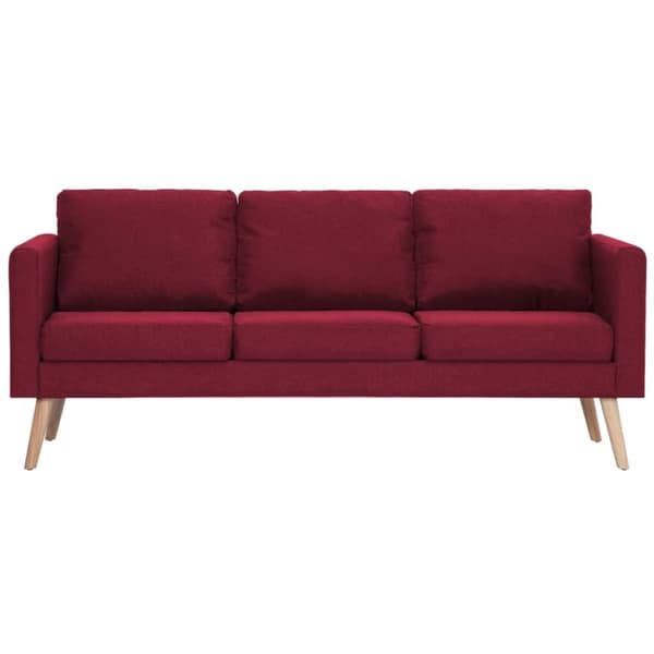 vidaXL sofasæt i 2 dele stof vinrød