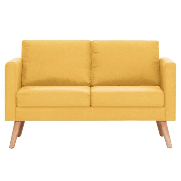 vidaXL sofasæt i 2 dele stof gul