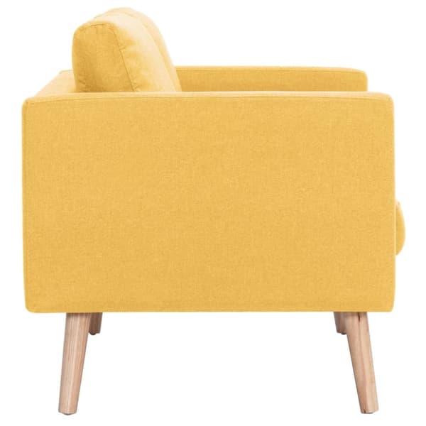 vidaXL sofasæt i 2 dele stof gul
