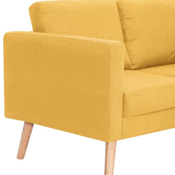 vidaXL sofasæt i 2 dele stof gul