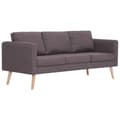 Miniatyrbillede 2 af 11: vidaXL sofasæt i 2 dele stof gråbrun