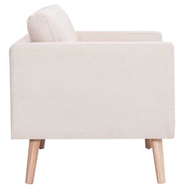 vidaXL sofasæt i 2 dele stof cremefarvet
