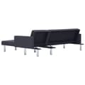 Miniatyrbillede 5 af 11: vidaXL L-formet sovesofa polyester mørkegrå