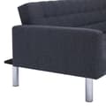 Miniatyrbillede 8 af 11: vidaXL L-formet sovesofa polyester mørkegrå