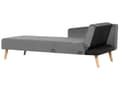 Miniatyrbillede 8 af 11: Højre hjørnesovesofa grå velour 4 personers 3 pyntepuder med sovefunktion skandinavisk stil