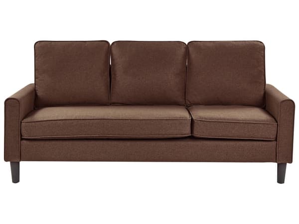 3-sits Ljusgrå med ottoman Fotpall Klädd Mid-Century-Stil Vardagsrum