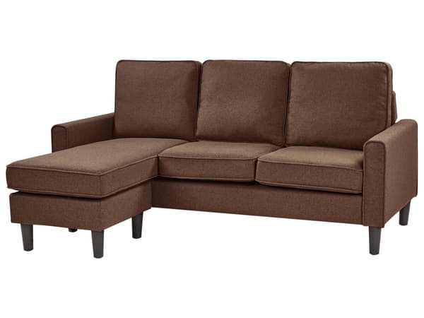 3-sits Ljusgrå med ottoman Fotpall Klädd Mid-Century-Stil Vardagsrum