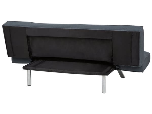 3-sits Bäddsoffa Mörkblå Konstläder Armlös Modern