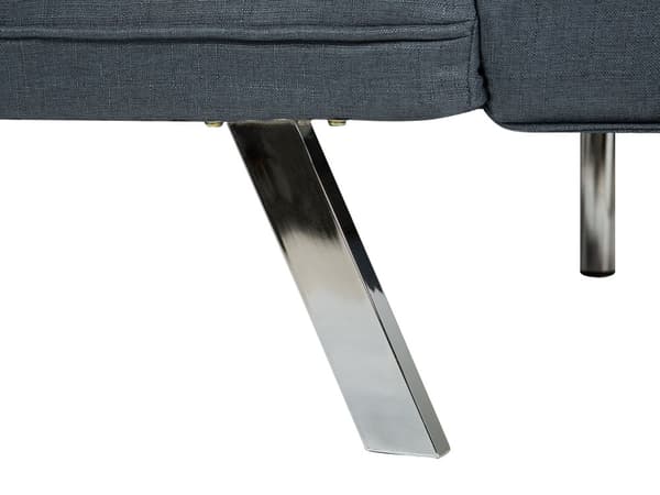 3-sits Bäddsoffa Mörkblå Konstläder Armlös Modern