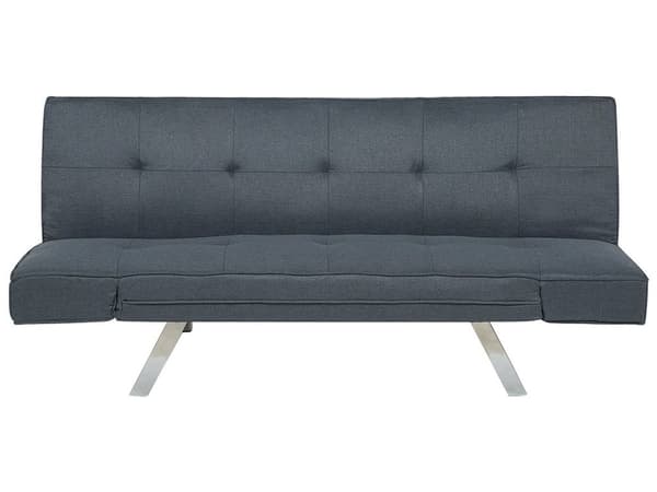 Vuodesohva tummansininen 180 x 74 x 84 cm polyesteri metalli puu kolmelle säädettävä