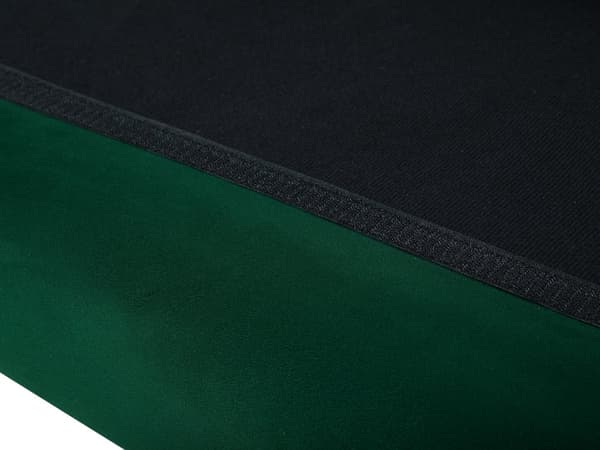 2 Personers Sofa Flaskegrønne Velour Quiltede Ben Mørkt Træ med Gylden Glamourøs Stil