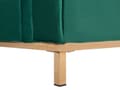 Miniatyrbillede 11 af 11: Venstrevendt Grøn Velour Hjørnesofa med Skammel og Stuehynder