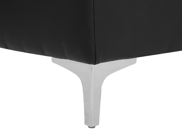 Bäddsoffa Svart Sammet Tuftad Modern Vardagsrum Modulär 3-sits Gulda Ben