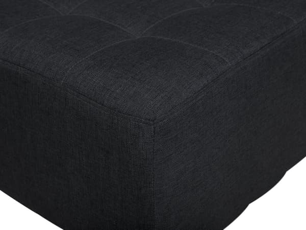 3-sits Bäddsoffa Grafitgrå Konstläder Armlös Modern