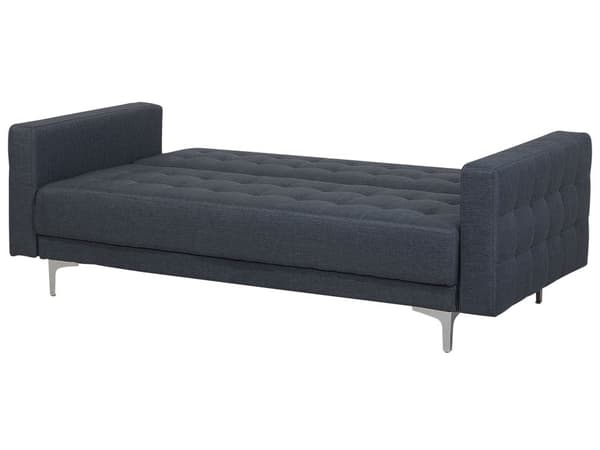 Bäddsoffa Mörkgrå Sammet Tuftad Modern Vardagsrum Modulär 3-sits Gulda Ben