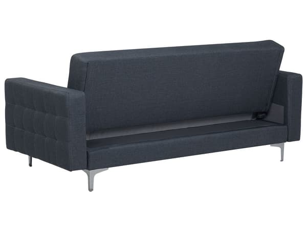Bäddsoffa Mörkgrå Sammet Tuftad Modern Vardagsrum Modulär 3-sits Gulda Ben