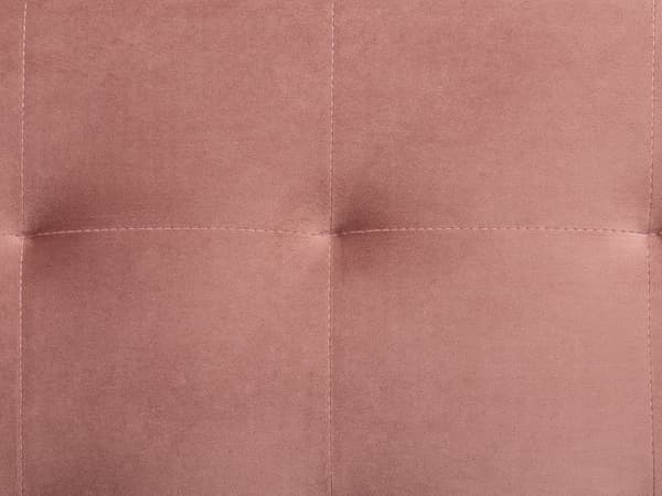 Hjørnesofa Chaiselong Lyserød Velour Skumfyld og Guld Krom Metalben 5 personers L-formet Moderne Ottoman Tuftet Klik Klak modul Sovefunktion
